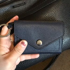 Rebecca minkoff keyfob wallet keychain navy